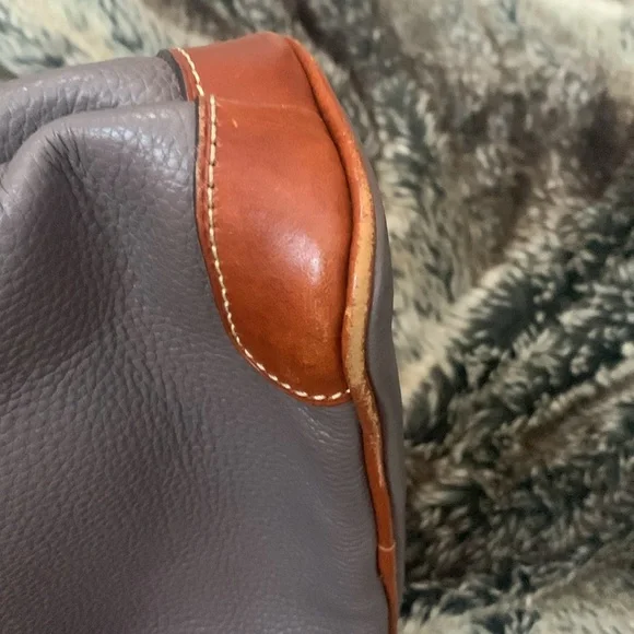 Dooney & Bourke Crossbody Grey/Brown Bag - Picture 15 of 16